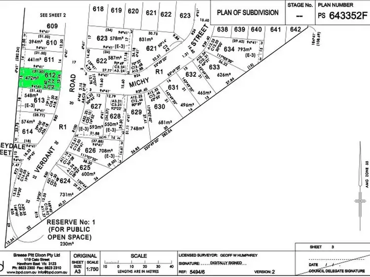 Second view of Homely land listing, Lot 612 Verdant Road, Truganina VIC 3029