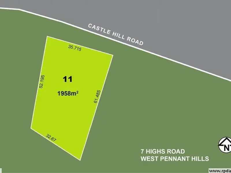 Main view of Homely land listing, 7 Highs Rd, West Pennant Hills NSW 2125
