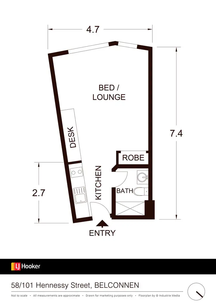 Fourth view of Homely studio listing, 58/101 Hennessy Street, Belconnen ACT 2617