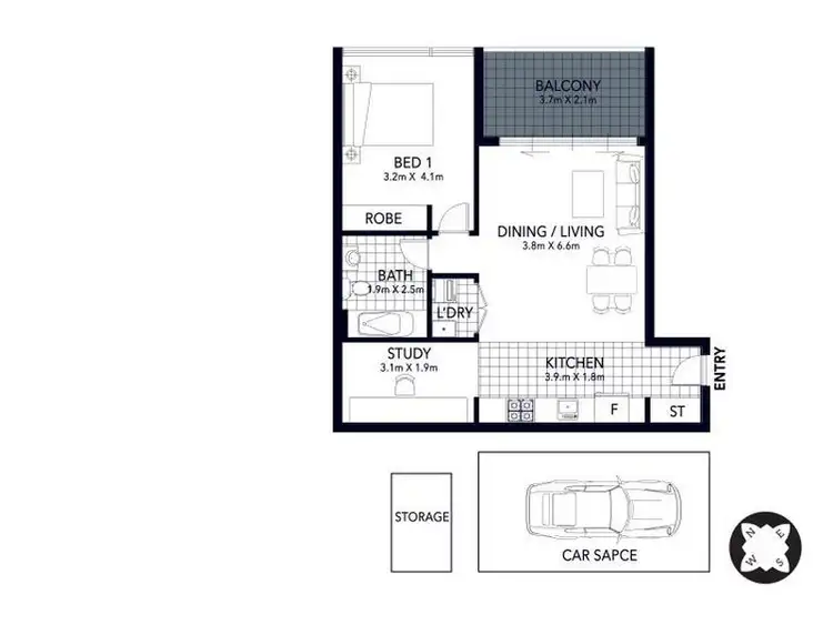 Seventh view of Homely apartment listing, 208/12 Nuvolari Place, Wentworth Point NSW 2127