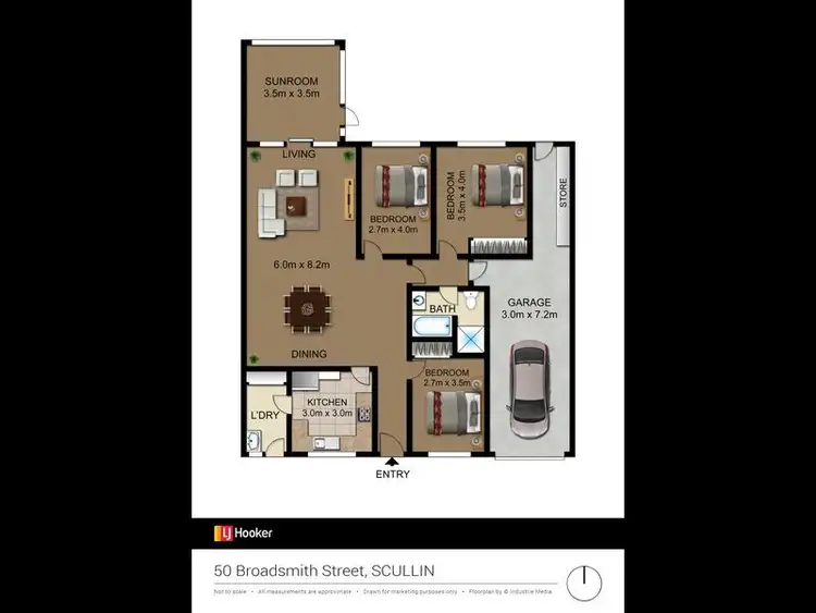 Third view of Homely townhouse listing, 50 Broadsmith Street, Scullin ACT 2614