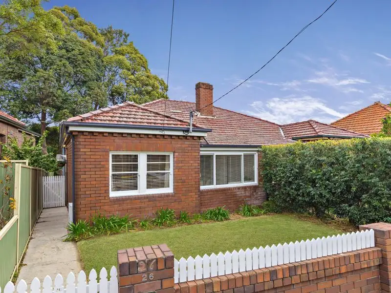 Main view of Homely semi-detached listing, 26 John Street, Ashfield NSW 2131