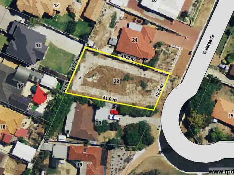 Main view of Homely land listing, 22 Galatea Grove, Two Rocks WA 6037