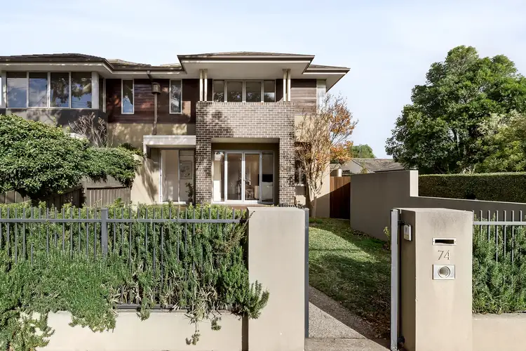 Main view of Homely townhouse listing, 74 Holyrood Street, Hampton VIC 3188