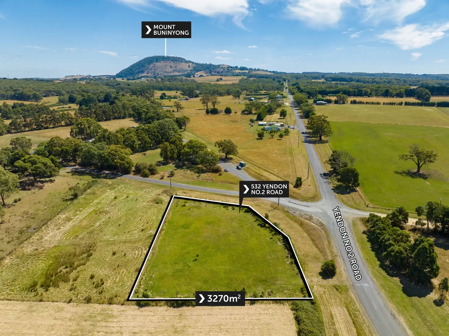 Main view of Homely land listing, 532 Yendon No 2 Road, Yendon VIC 3352