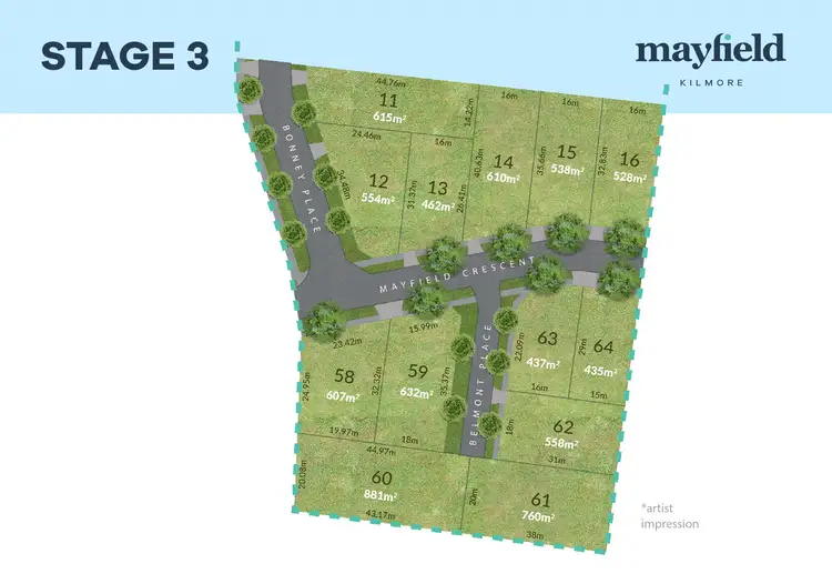 Fourth view of Homely land listing, 3 (Lot 62) Belmont Place (Mayfield Estate), Kilmore VIC 3764
