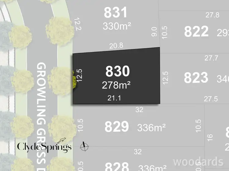 Main view of Homely land listing, Lot 830/37 Growling Grass Drive, Clyde North VIC 3978