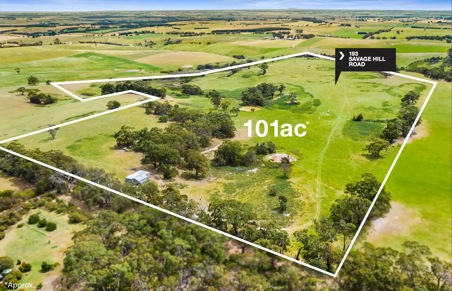 Main view of Homely land listing, 193 Savage Hill Road, Dereel VIC 3352