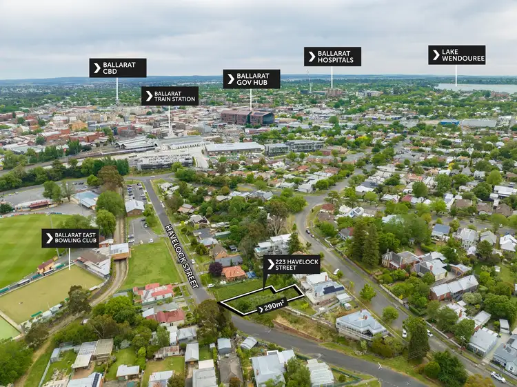 Third view of Homely land listing, 223 Havelock Street, Soldiers Hill VIC 3350