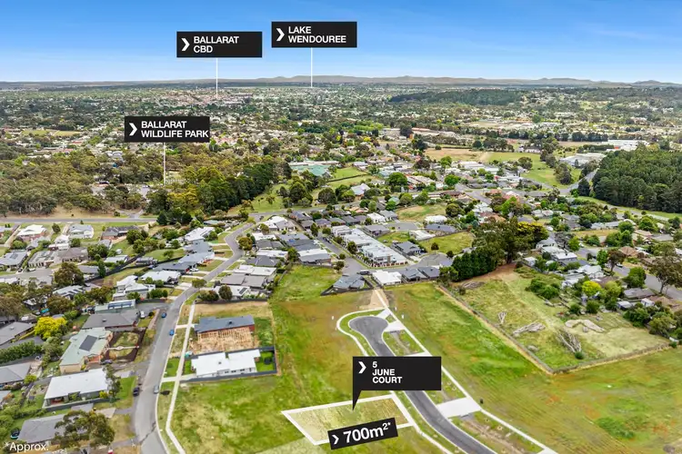 Third view of Homely land listing, 5 June Court, Ballarat East VIC 3350