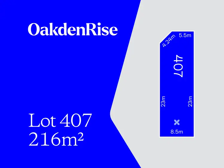 Main view of Homely land listing, LOT 407 Cramond Parkway, Oakden SA 5086