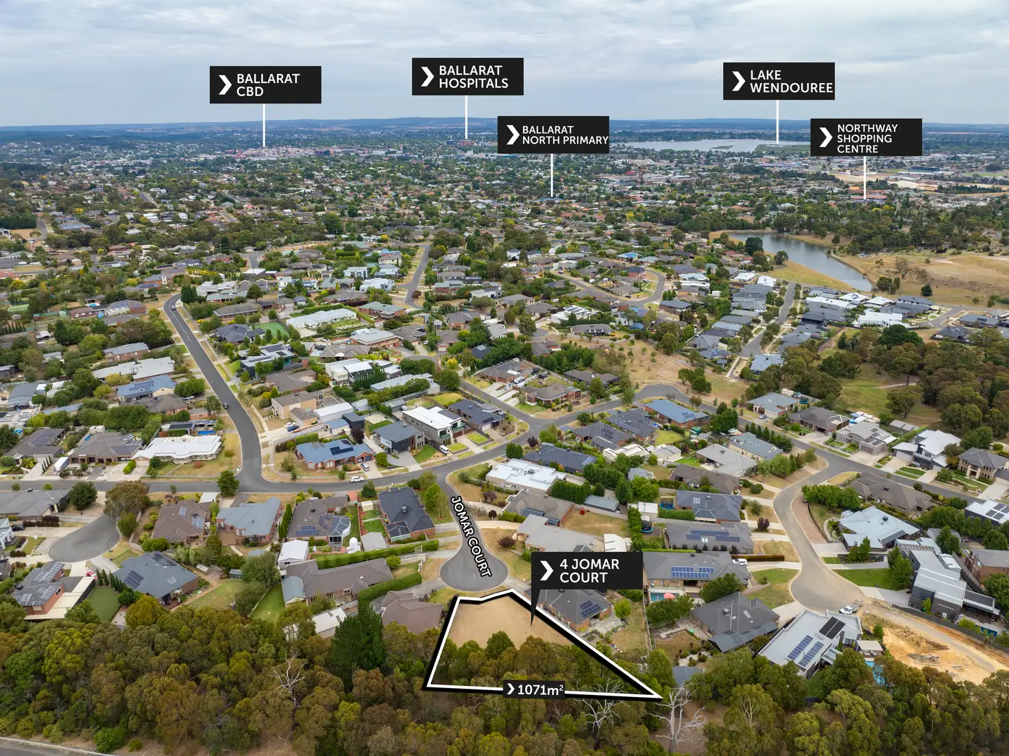 Main view of Homely land listing, 4 Jomar Court, Ballarat North VIC 3350