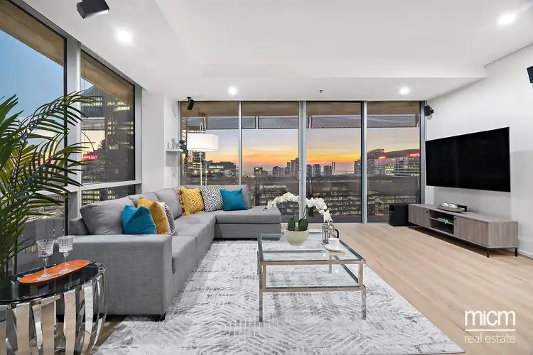 Second view of Homely apartment listing, 2301/620 Collins Street, Melbourne VIC 3000