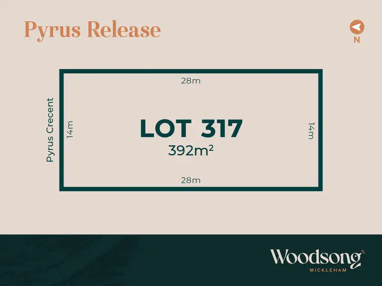 Main view of Homely land listing, LOT 317 Pyrus Crescent, Mickleham VIC 3064
