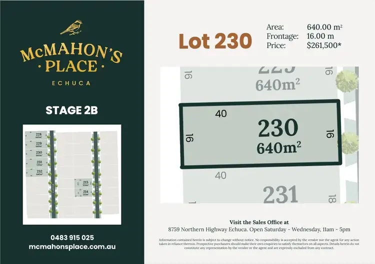 LOT 230 Road E Avenue, Echuca VIC 3564