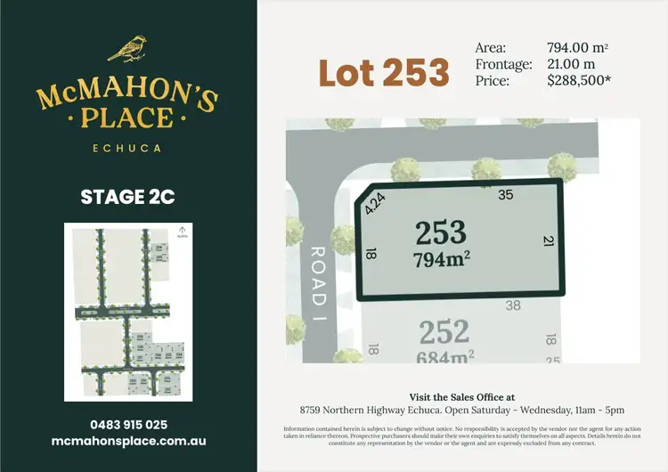 LOT 253 Road I Avenue, Echuca VIC 3564