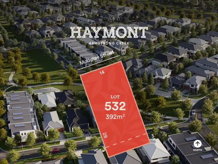 Main view of Homely land listing, LOT 532 Divine Road, Armstrong Creek VIC 3217