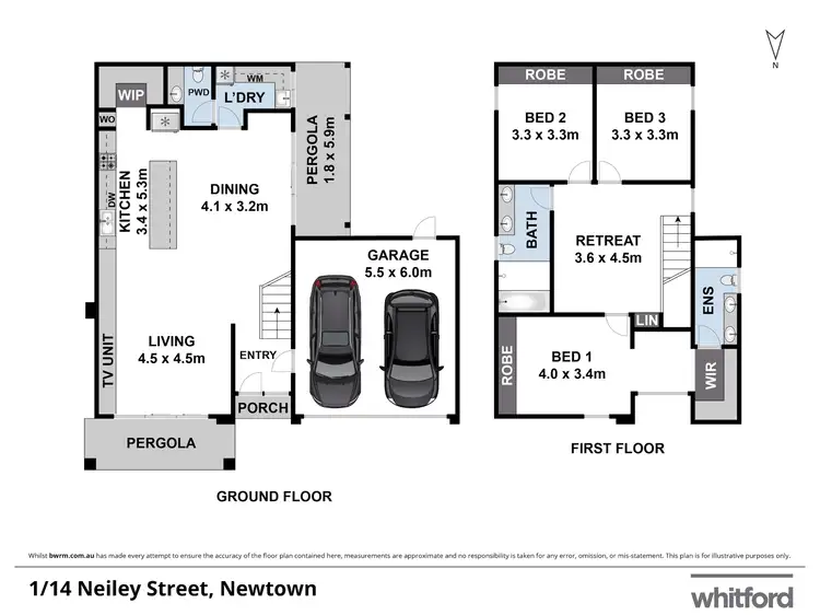 Fifth view of Homely townhouse listing, 14 Neiley Street, Newtown VIC 3220