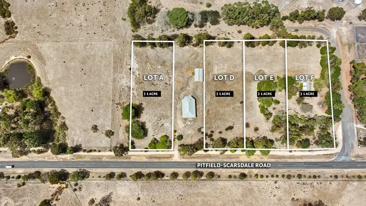 LOT A,D,E & F, 1513 Pitfield - Scarsdale Road, Cape Clear VIC 3351