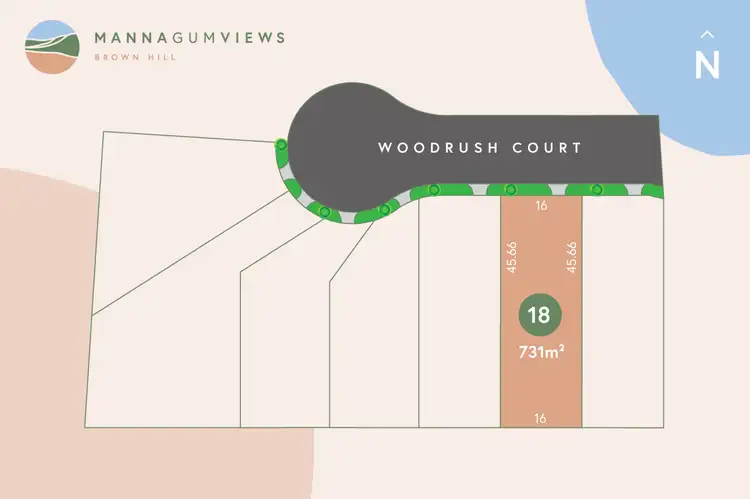 Main view of Homely land listing, LOT Manna Gum Views, Lot 18 No. 11 Woodrush Court, Brown Hill VIC 3350