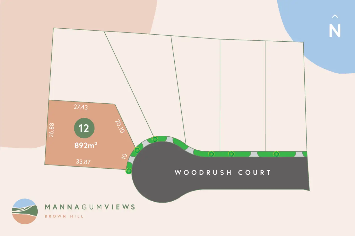 Main view of Homely land listing, LOT Manna Gum Views, Lot 12 No.18 Woodrush Court, Brown Hill VIC 3350