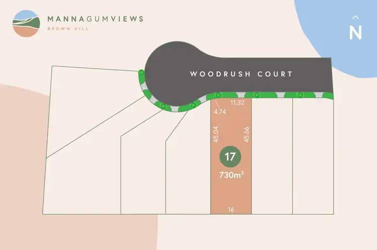 LOT Manna Gum Views, Lot 17 No.13 Woodrush Court, Brown Hill VIC 3350