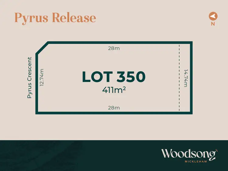 Main view of Homely land listing, LOT 350 Pyrus Crescent, Mickleham VIC 3064