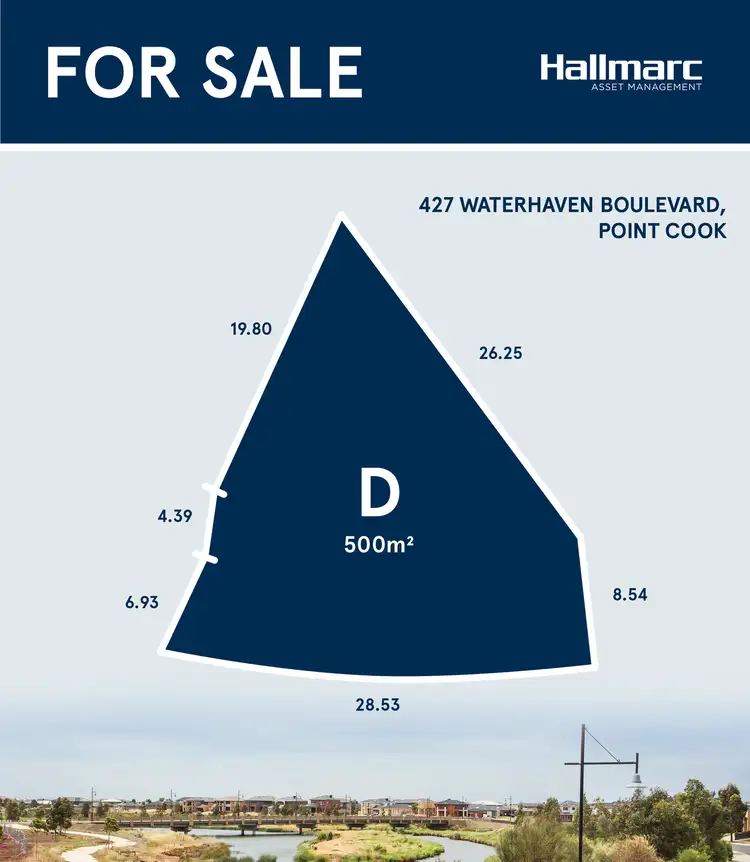 Main view of Homely land listing, 427 Waterhaven Boulevard, Point Cook VIC 3030