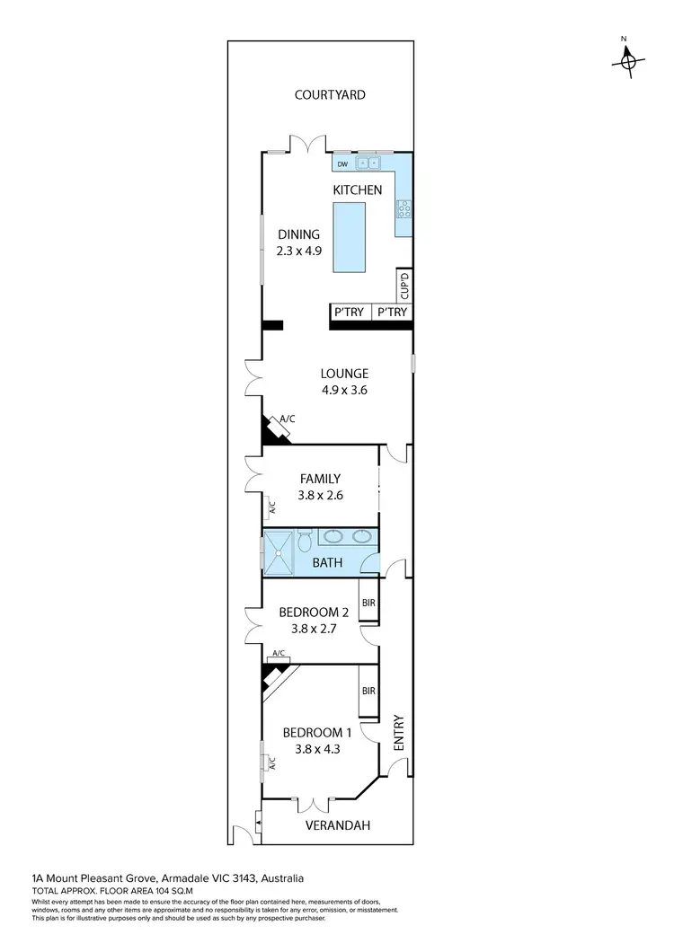 1a Mount Pleasant Grove, Armadale VIC 3143
