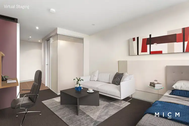 Third view of Homely studio listing, 2806/181 ABeckett Street, Melbourne VIC 3000