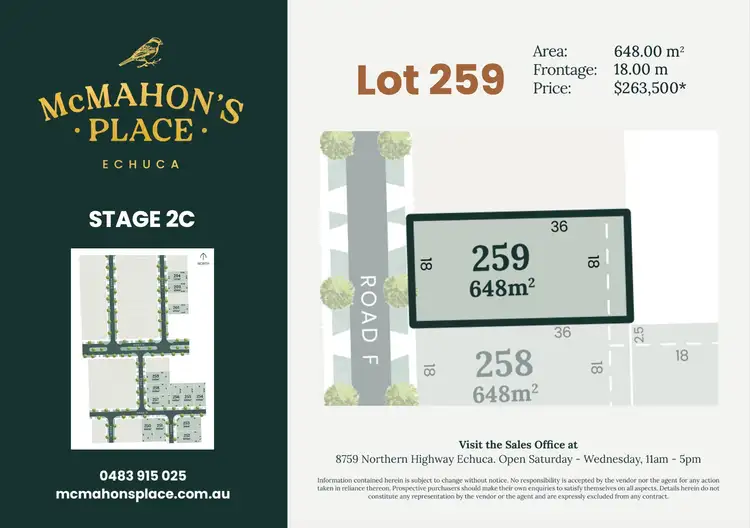 Main view of Homely house listing, 259 Casuarina Road, Echuca VIC 3564