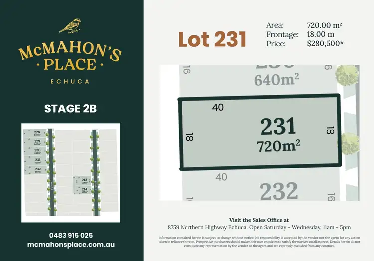 LOT 231 8759 Northern Highway, Echuca VIC 3564