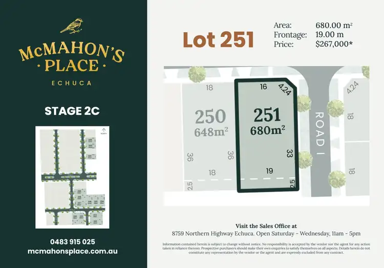 LOT 251 8759 Northern Highway Avenue, Echuca VIC 3564