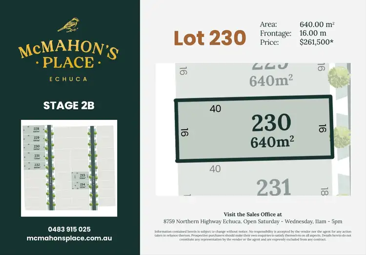 LOT 230 8759 Northern Highway Avenue, Echuca VIC 3564