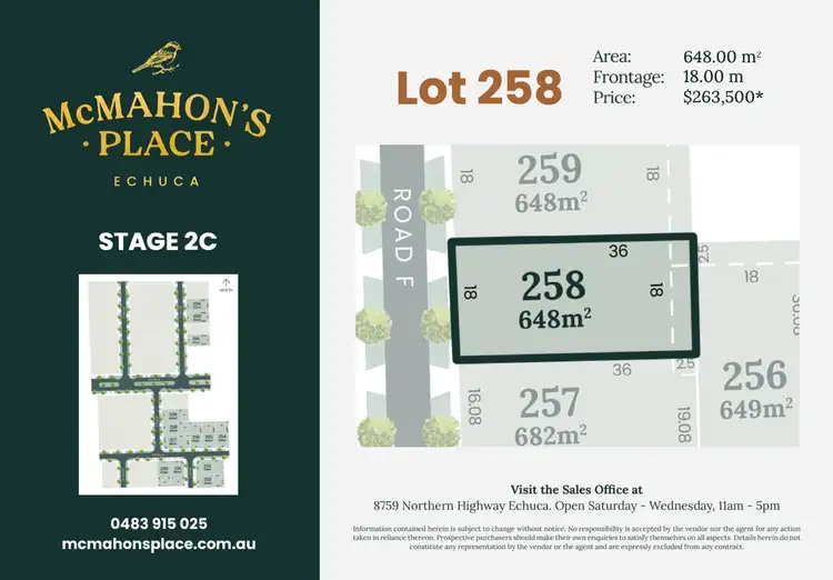 Main view of Homely land listing, LOT 258 8759 Northern Highway Avenue, Echuca VIC 3564