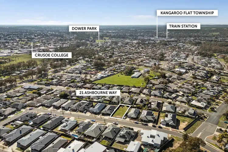 Main view of Homely land listing, 21 Ashbourne Way, Kangaroo Flat VIC 3555