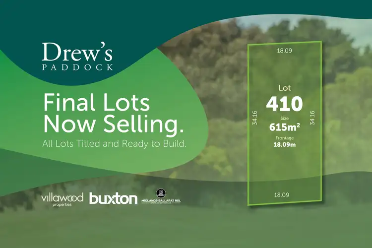 Main view of Homely land listing, LOT Drew's Paddock, Lot 410 Divot Circuit, Invermay Park VIC 3350