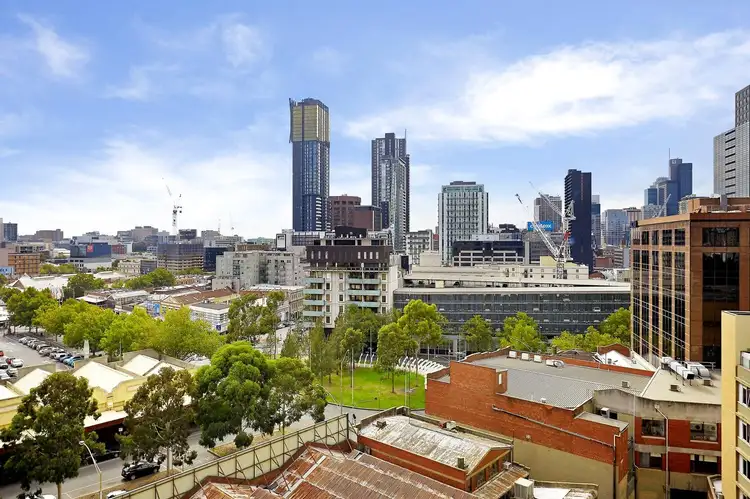 Second view of Homely studio listing, 1402/243-263 Franklin Street, Melbourne VIC 3000