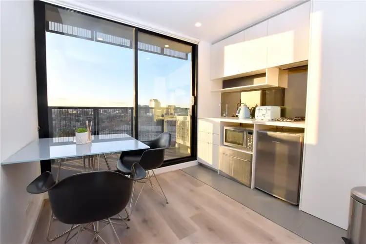 Third view of Homely studio listing, 1402/243-263 Franklin Street, Melbourne VIC 3000