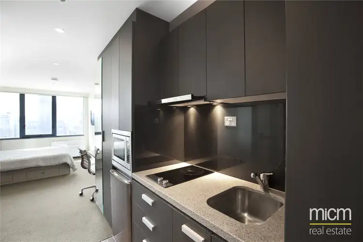 Third view of Homely studio listing, 1709/181 ABeckett Street, Melbourne VIC 3000