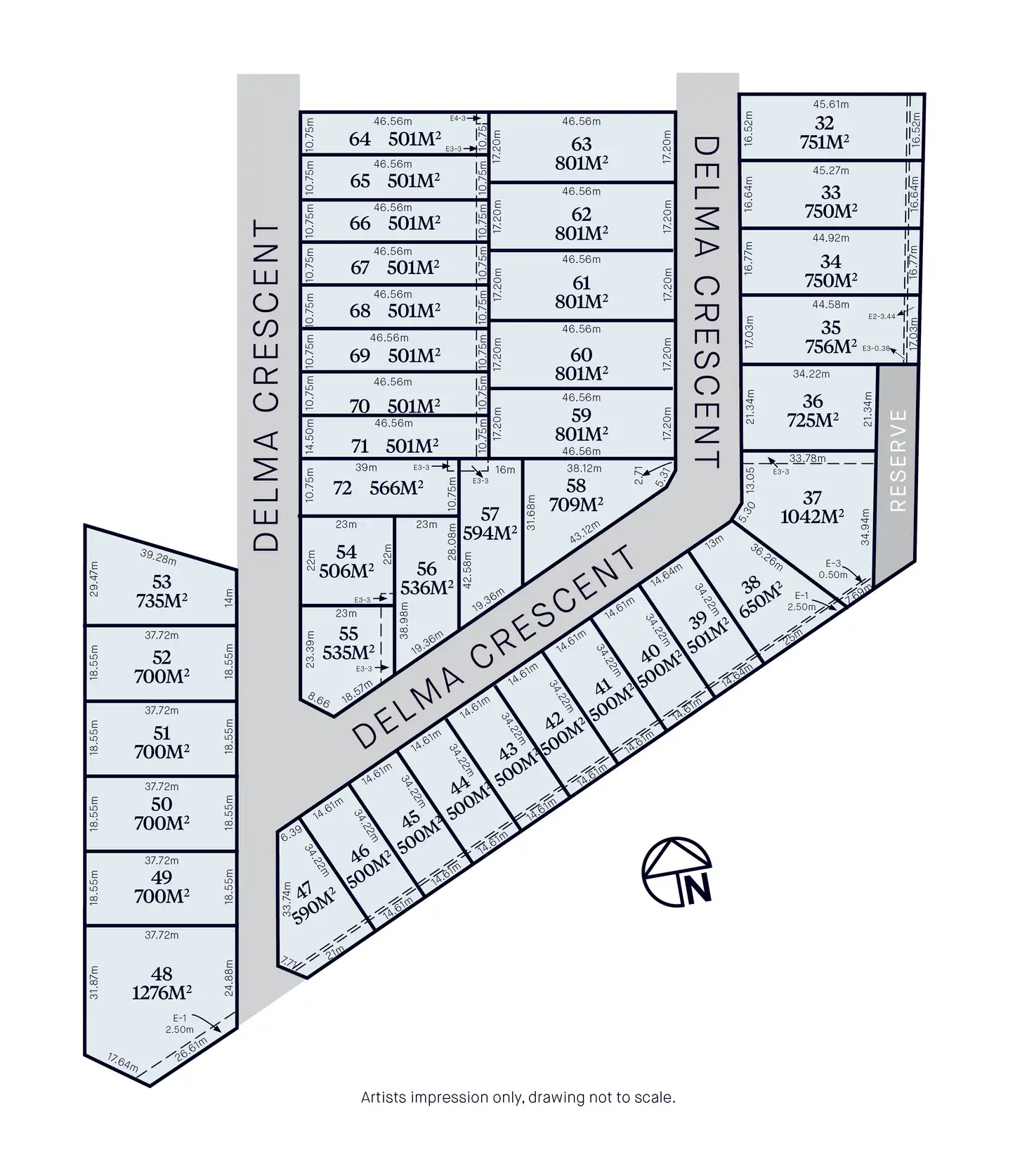Main view of Homely land listing, LOT Lot 40, Highlands Views Delma Crescent, Seymour VIC 3660