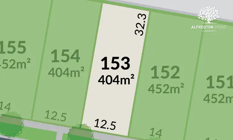 Main view of Homely land listing, Alfredton Grove/Lot 153 Walters Way, Alfredton VIC 3350