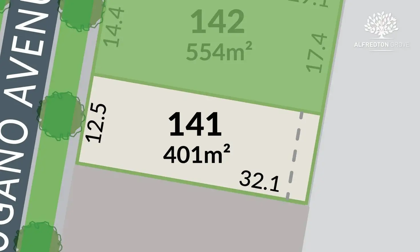 Main view of Homely land listing, Alfredton Grove/Lot 141 Lugano Avenue, Alfredton VIC 3350