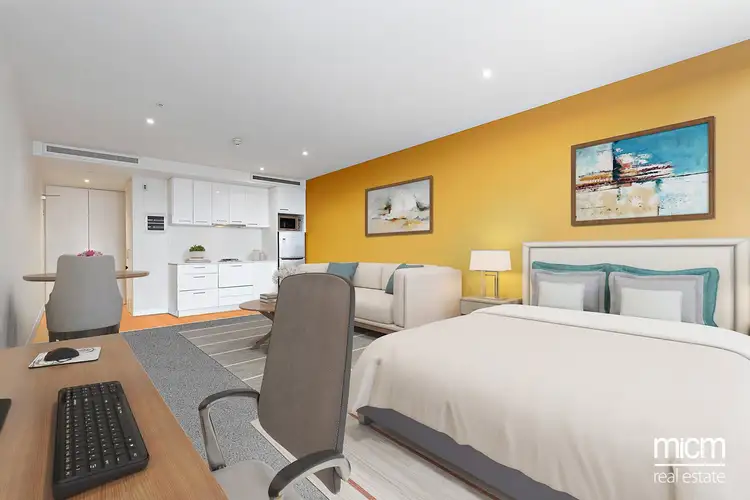 Third view of Homely studio listing, 2202/288 Spencer Street, Melbourne VIC 3000