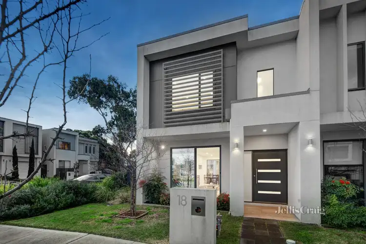 Main view of Homely townhouse listing, 18 Woodstock Crescent, Ivanhoe VIC 3079
