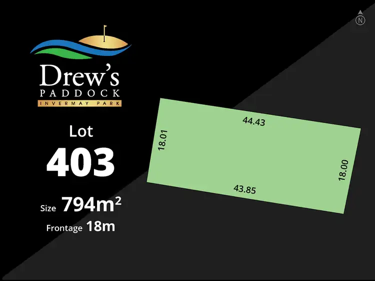Main view of Homely land listing, Drew's Paddock/Lot 403 Divot Circuit, Invermay Park VIC 3350