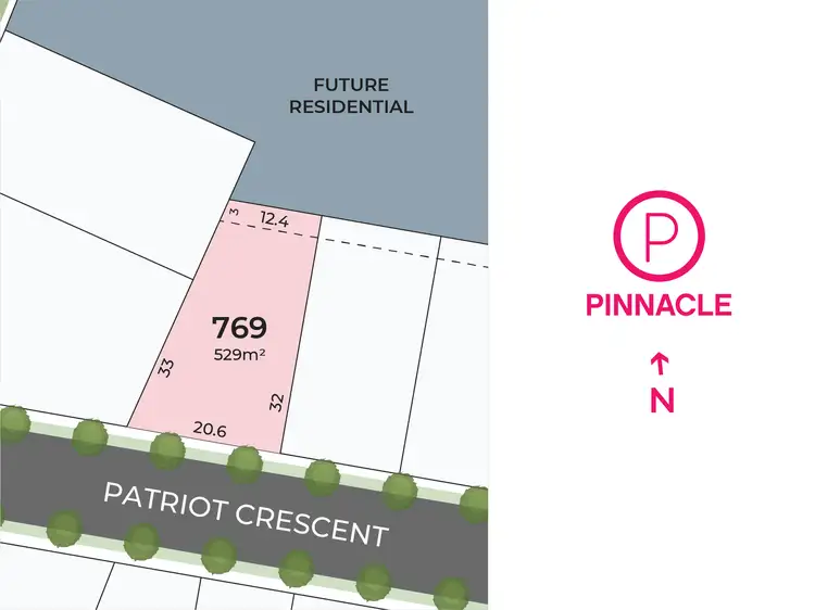 Main view of Homely land listing, LOT Pinnacle, Lot 769 Patriot Crescent, Smythes Creek VIC 3351