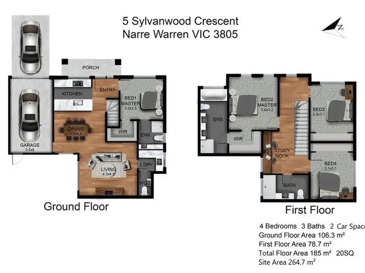 Second view of Homely townhouse listing, 3/5 Sylvanwood Crescent, Narre Warren VIC 3805