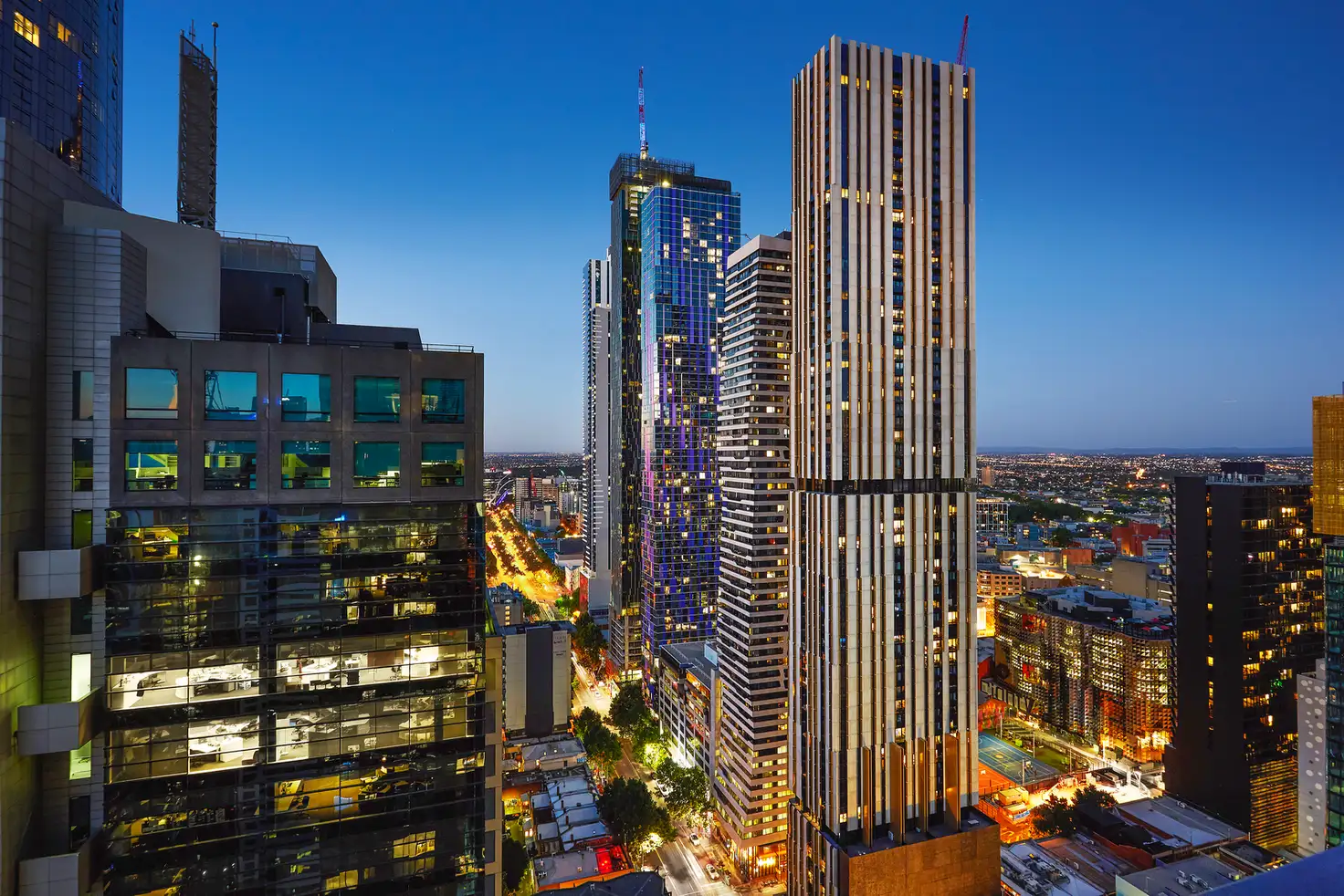 Main view of Homely apartment listing, 3403/285 La Trobe Street, Melbourne VIC 3000