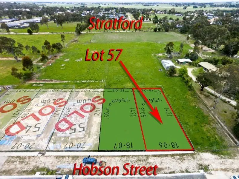 Main view of Homely land listing, Lot 57 Hobson Street, Stratford VIC 3862